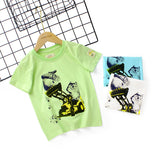 Children T Shrits Summer Short Sleeve Boys and Girls Crew Neck Casual T-shirt