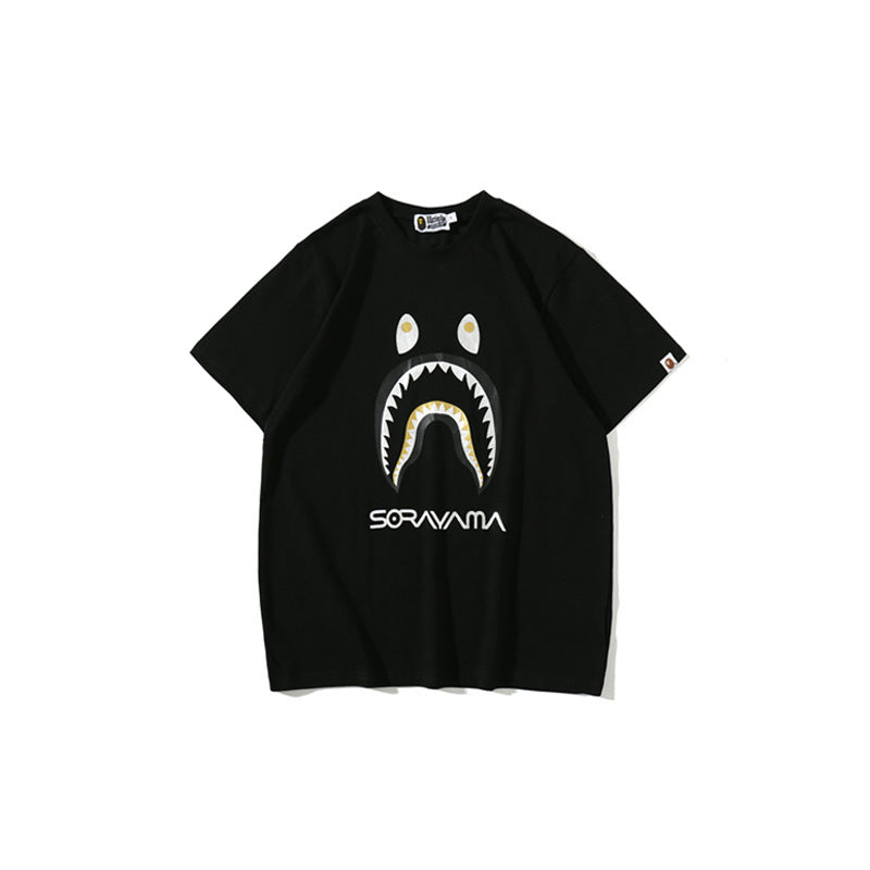 WGM Closing Shark Head Men's and Women's Short-Sleeved T-shirt