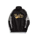 Vintage Letterman Jacket Autumn Color Matching Printed Jacket