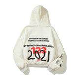 Grafitti Sweatshirts Autumn and Winter Printing Loose Men's and Women's Hoodies