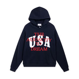 Rhude Hoodie Rhude USA Embroidered Printed Terry Hooded Sweater