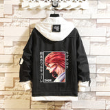 Comic Denim Jacket Anime Men and Women Cowboy Coat Top