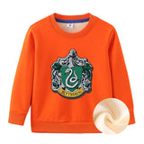Children Boy Co Ord 2 Piece Set Fleece-Lined Thick Round Neck Children's Sweater