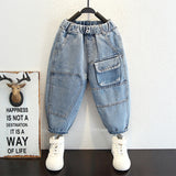 Toddler Boys Pants Children's Spring and Autumn Jeans