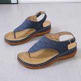 Women Open Toe Sandals Flats Spring/Summer Roman Buckle Large Size Shoes