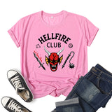 Hellfire Club Shirt Printed Top Short Sleeve Summer