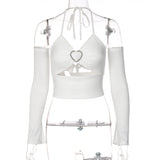 Maddy Euphoria Outfits Spring/Summer Camisole Sexy Backless Top