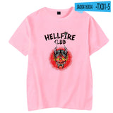 Stranger Things T Shirt Summer Menswear Amazon Pullover Short Sleeve Hellfire Club Stranger Things 4 Men's T-shirt Manufacturers Send On Behalf