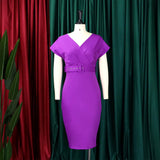 Nina Parker plus Size Dresses Fashionable Slimming Elegant Ol Dress