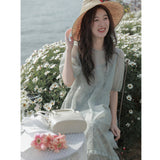 Aesthetic Dress Vintage Floral Dress Fairy Spring Dress Holiday