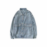 Men Denim Jacket Spring and Autumn Vintage Denim Jacket Men's Jacket