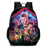 Stranger Things Backpack Primary School Student Cartoon Backpack Children Kindergarten Backpack