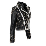Women Leather Jacket Biker Motorcycle Coat Spring Jacket Fashion Special Women's Clothing Short Leather Jacket Women