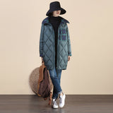 Women Winter Coats Puffer Jacket Down Coat Fall/Winter Warm Down Jacket Women's Mid-Length White Duck Down Coat
