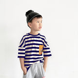 Children T Shrits Summer Boys Cartoon Short Sleeve Loose Short Sleeve