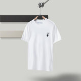 Ow Men's and Women's short sleeve Tshirt Cotton Back Arrow Round Neck Loose Owt t shirt