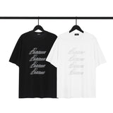 We11 Done T Shirts Reflector Logo Summer Casual Men and Women Same Style