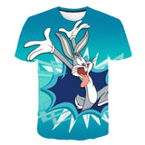 Bugs Bunny Shirt Men's Cartoon Animation Printed T-shirt