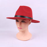 Mens Kentucky Derby Hats Solid Color Hat Retro Fedora Hat Men's and Women's Top Hat