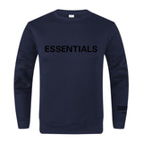 Fear Of God Fog Sweatshirt Essentials Double Line Letter Crew Neck Long Sleeve Sweater Men Loose Trendy