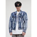 Paisley Denim Jacket Men's Spring Loose Denim Jacket Men