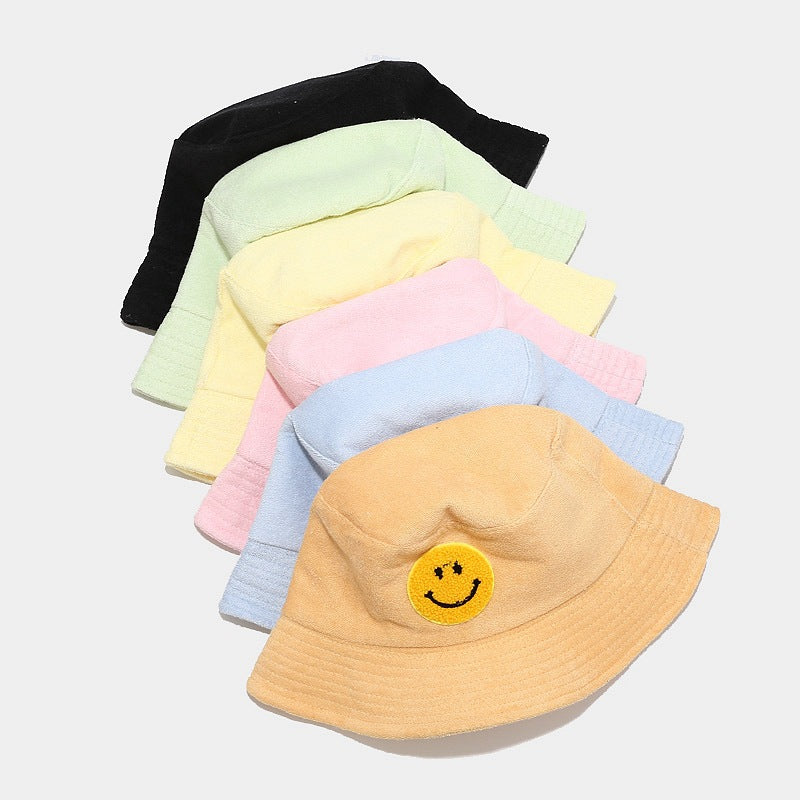 Smiley Face Cap Bucket Hat Sun Hat