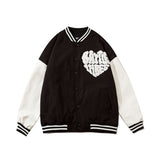 Mens Fall Outfits Retro Alphabet Embroidered Baseball Uniform Coat Men Baggy Casual Jacket