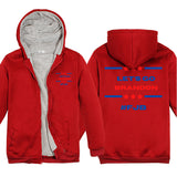 Let's Go Brandon Hoodie English Letter Short Sleeve Printed Fashion Padded Top