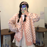 Preppy Aesthetic Sweater Sweater Coat Women's Spring and Autumn Loose Knitted