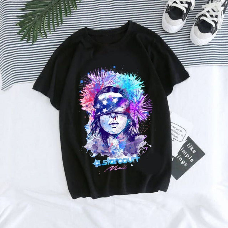 Stranger Things Hellfire Club T Shirt Printed T-Shirt Top Short Sleeve