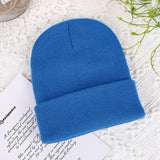 Men Winter Hats Solid Color Women's Autumn and Winter Hat