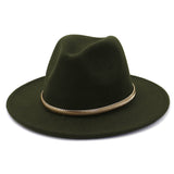 Cowboy Hats Autumn and Winter Men's and Women's Woolen Hat Fedora Hat