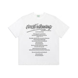 Preppy Aesthetic T Shirt Double Yarn Crew Neck Loose Casual Print T-shirt