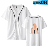 Baggy Baseball Jersey Baseball Uniform T-shirt Casual Loose