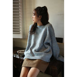 The Rock Turtleneck Loose Large Sweater Autumn Crew Neck Casual Long Sleeve Sweater