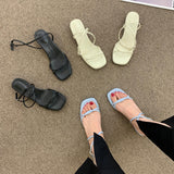 Nude Block Heel Peep Toe Sandals Summer Roman Chunky Heels