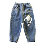 Toddler Boys Pants Boys' Autumn Children's Cartoon Printed Jeans