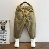 Toddler Boys Pants Boys Cargo Pants Loose Casual