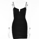 Maddy Euphoria Outfits Sexy V-neck Low-Cut Skirt Spring Hip Skirt
