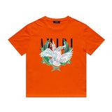 Amiri T Shirt Color Parrot Printing Casual Hip Hop Short Sleeve T-shirt