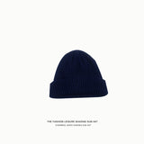 Toboggan Hat Female Autumn Winter Solid Color Woolen Hat Female Knitted Hat