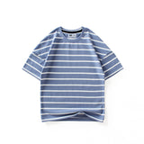 Children T Shrits Children's Summer Clothing Boys Short Sleeve Loose Striped
