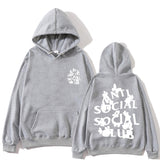 Anti Social Club Hoodie Printed Hoodie Fashion