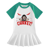 Fgteev Summer Cartoon Half Sleeve Girl Dress