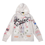 Grafitti Sweatshirts Saint Printed Men and Women Casual Sweatshirt