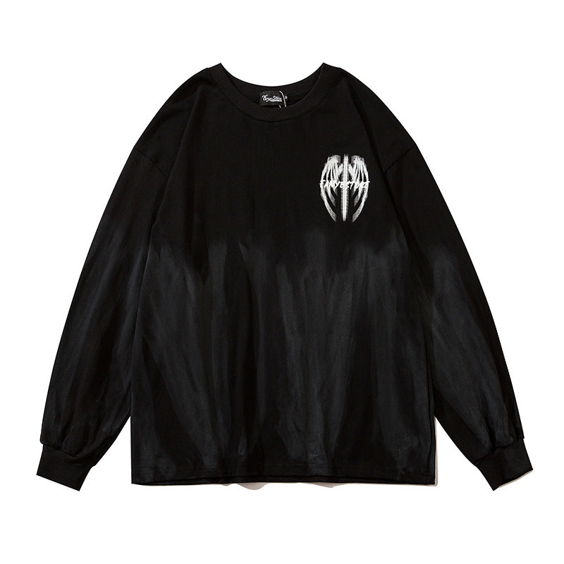 Mens Fall Outfits Sweater Men and Women Couple Long Sleeve T-shirt Autumn and Winter
