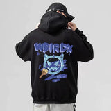 Grafitti Sweatshirts Hooded Sweater Men's Fall plus Size Coat