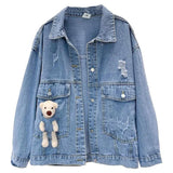 Paisley Denim Jacket Women's Spring and Autumn Loose Jacket