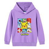 Children Pokemon Pikachu Hoodie Cotton Hooded Sweater