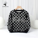 Children Boy Hoodie Autumn Boy Long-Sleeved Sweater Printed Sweater Terry